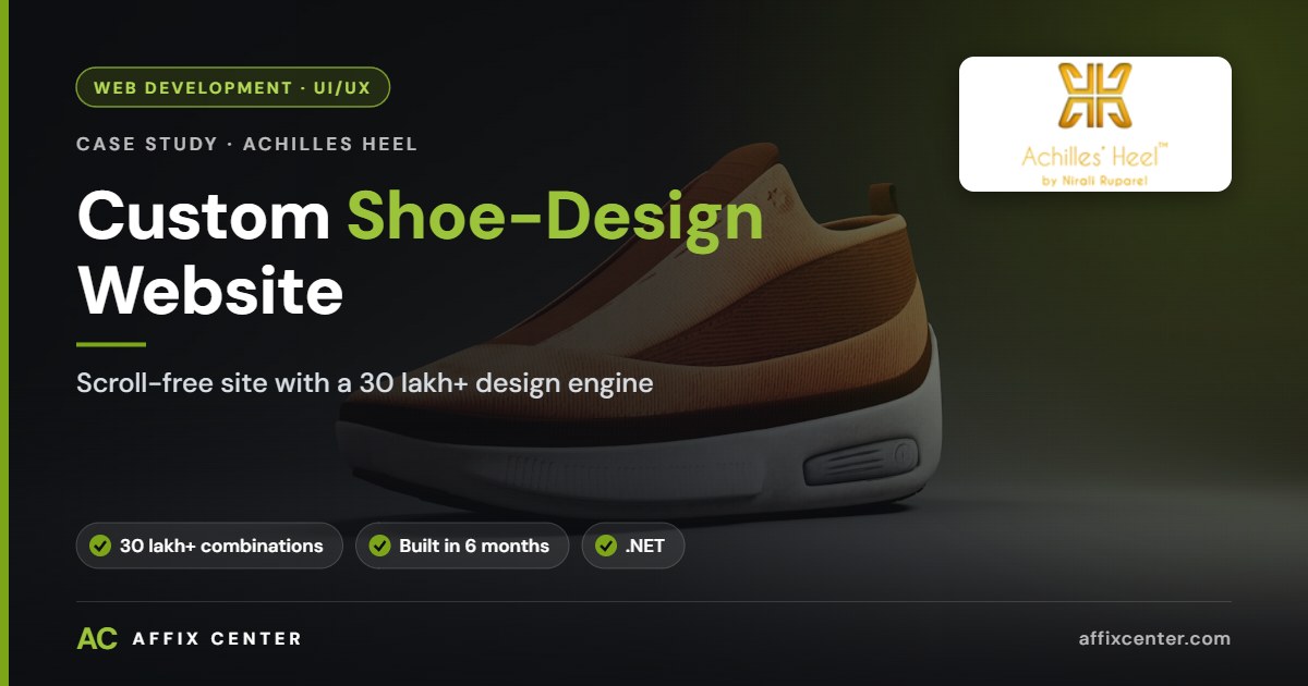Custom Shoe-Design Website — Achilles Heel - Affix Center
