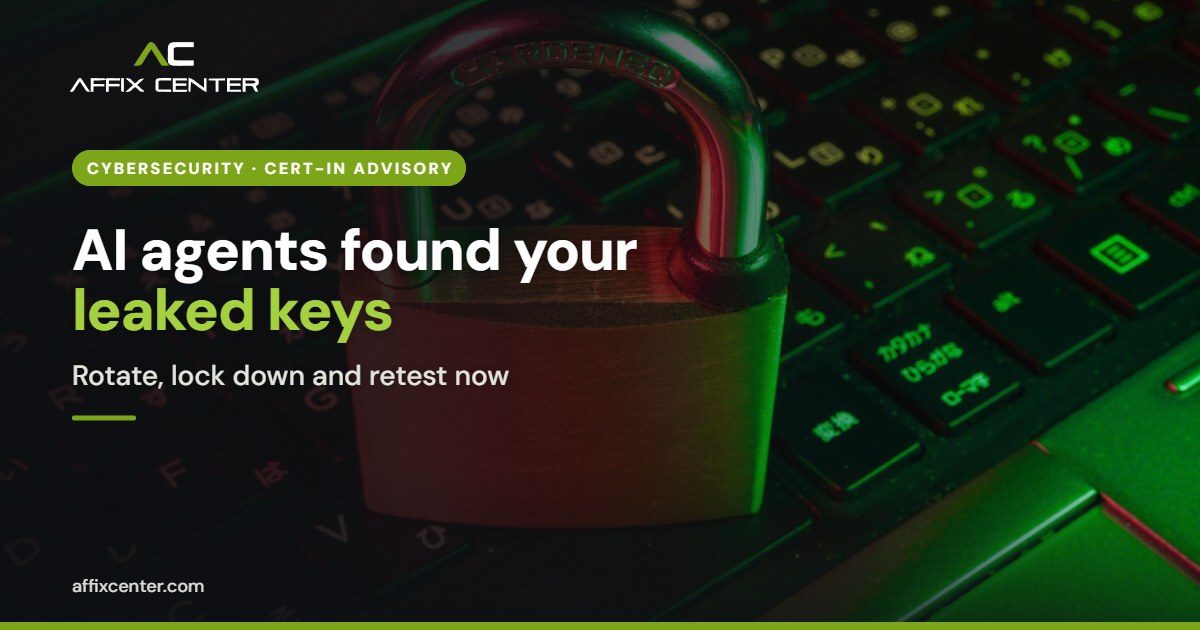 Red padlock on a computer keyboard, for an article on the CERT-In AI agents advisory