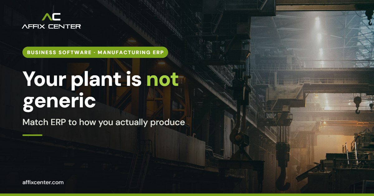 Interior of a large industrial factory, for a guide to choosing ERP software for the manufacturing industry