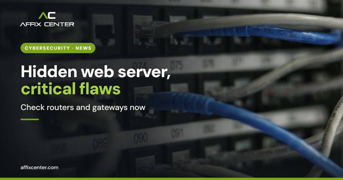Network cables plugged into a switch, representing devices that may run the GoAhead web server